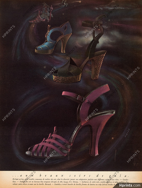 Garabedian, Drettas, Bernard (Shoes) 1946 Cothurnes, Sandales, Dominique Fircsa