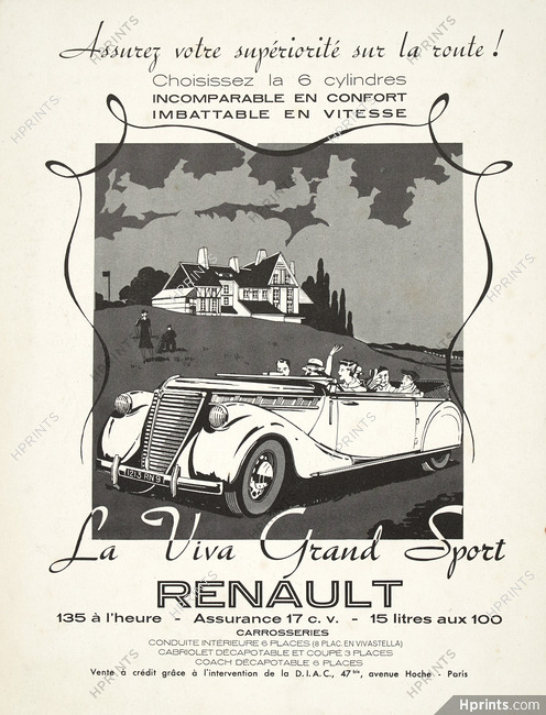 Renault 1939 Viva Grand Sport, Golf