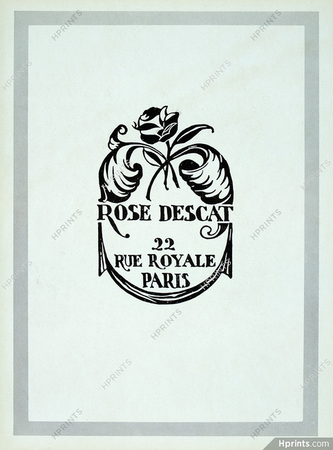 Rose Descat 1939, 22 Rue Royale