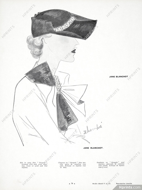 Jane Blanchot 1935 S Chompré