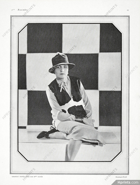 Madame Agnès (Millinery) 1926 Posé par Mme Agnès, Photo Hoyningen-Huene