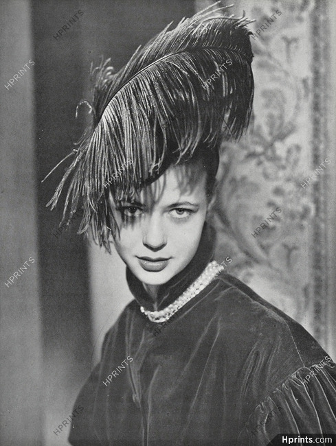 Paulette (Millinery) 1947 Feathers