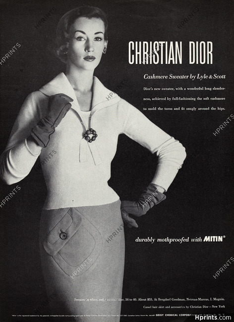 Christian Dior 1954 Cashmere Sweater Lyle & Scott