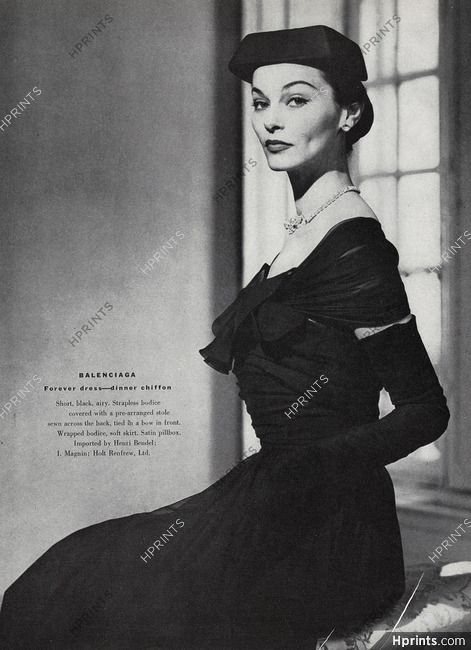 Balenciaga 1951 Forever Dress - Dinner Chiffon, Strapless Dress