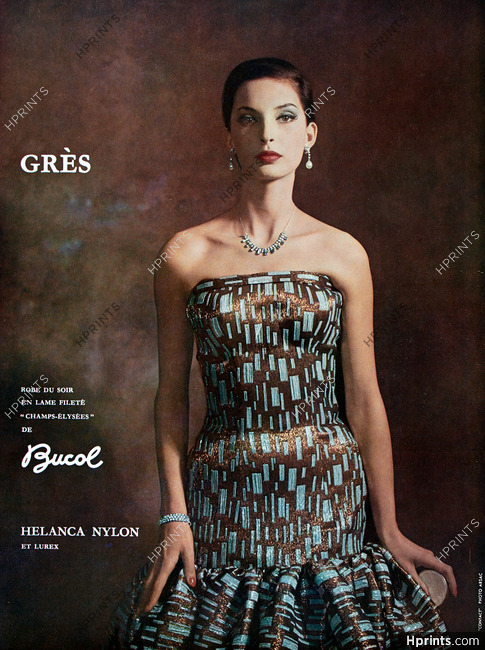 Grès 1958 Evening Dress, Bucol, Photo Arsac