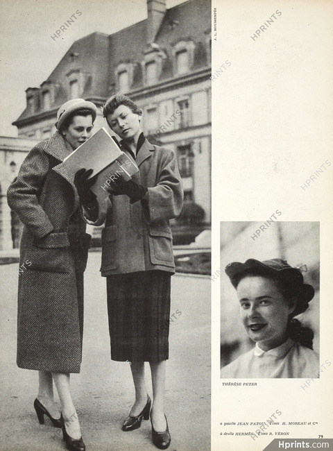 Jean Patou, Hermès 1950 Photo Moussempès