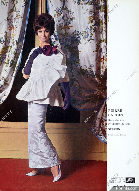Pierre Cardin 1961 Evening Gown, Staron, Photo Jacques Decaux