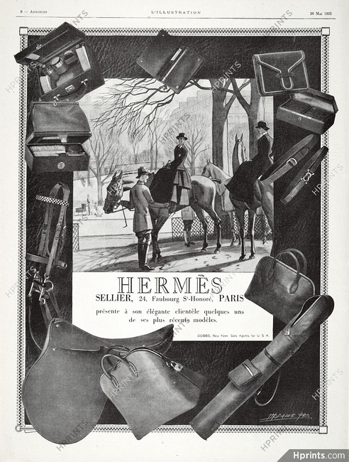 Hermès 1925 Saddle, Handbag, Belt, Maurice Taquoy, Horsewomen