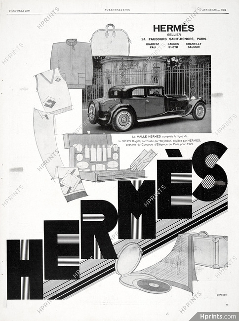 Hermès (Luggage) 1929 Toiletries Bag, Malle-Auto Bugatti, Weymann