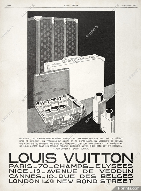 Louis Vuitton (Luggage) 1927 Toiletry Bag, Suitcase, Trunk