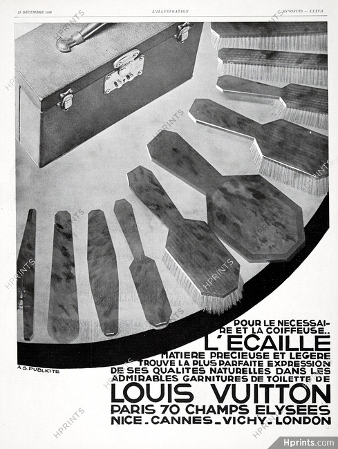 Louis Vuitton 1928 Garniture de Toilette en Ecaille