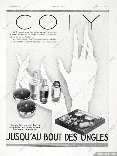 Coty (Cosmetics) 1930 Nail Polish