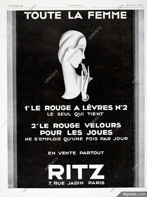 Ritz 1928 Lipstick, Art Déco Style