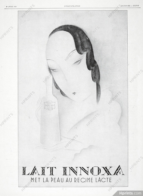 Innoxa (Cosmetics) 1929 Art Deco, Charles Loupot