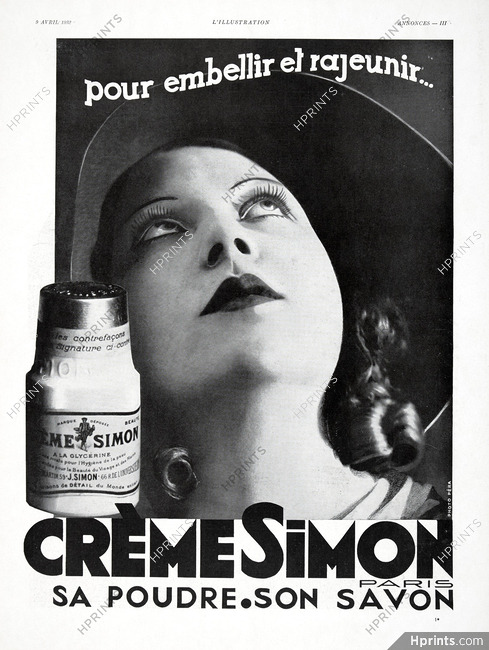 Crème Simon 1932 Photo Pera