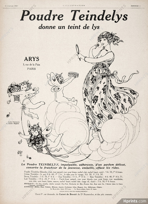 Arys (Cosmetics) 1920 Teindelys Making-up Gerda Wegener