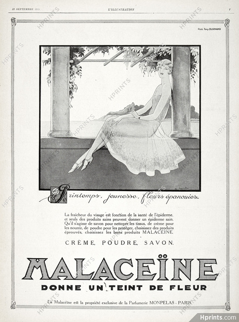 Malaceïne 1926 Printemps, G. Bourdier