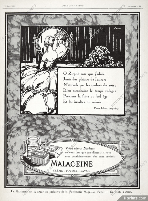Malaceïne 1925 Povo, Ponce Lebrun