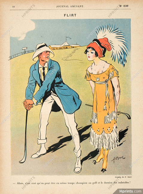 Ferdinand Bac 1911 Golfer, Flirt