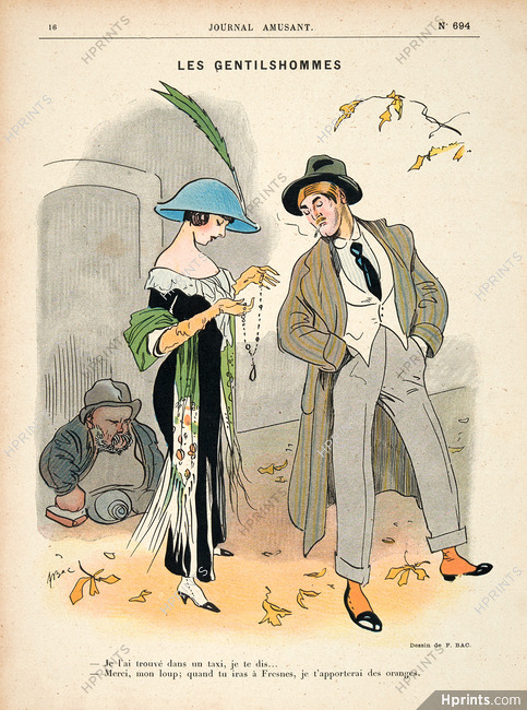 Ferdinand Bac 1912 "Les Gentilshommes", Thief, Necklace, Fresnes