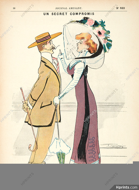 Lourdey 1909 Un Secret Compromis, Moustache