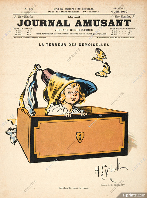 Gerbault 1910 La Terreur des Demoiselles, Polichinelle dans le Tiroir