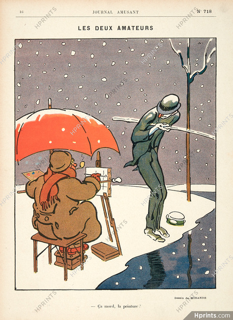 Mirande 1913 Les Deux Amateurs, "Ça Mord La Peinture ?"