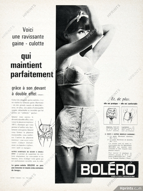 Boléro 1963 Gaine-Culotte, Photo Arsac