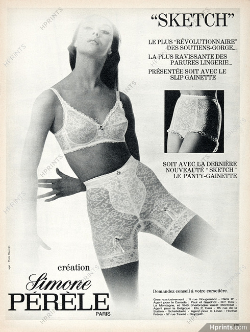 Simone Pérèle 1967 Sketch, Panty Girdle — Advertisement