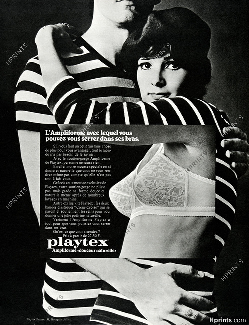 1954 PLAYTEX Living Bra Brassiere Lingerie Womens Clothing Fashion Vintage  Print Ad 