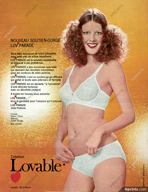 Lovable (Lingerie) 1972 Bra, Photo De Seine