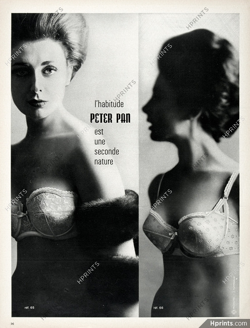 Peter Pan (Lingerie) 1963 Bra, Photo J. Tuffreaud