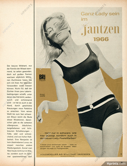 Jantzen (Swimwear) 1966 German