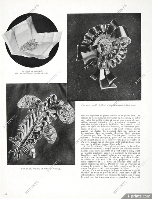Mellerio dits Meller, Boucheron 1942 Clips