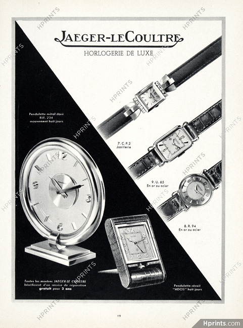 Jaeger-leCoultre (Watches) 1949 Pendulette Ados