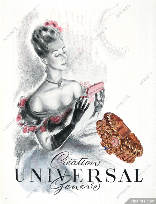 Universal (Watches) 1947 Signed Adé