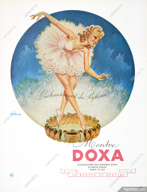 Doxa (Watches) 1946 Charles Lemmel, Ballerine