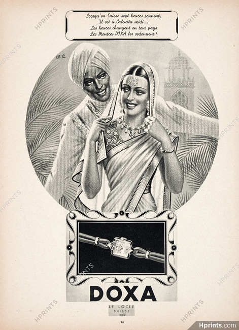 Doxa (Watches) 1950 India, Charles Lemmel