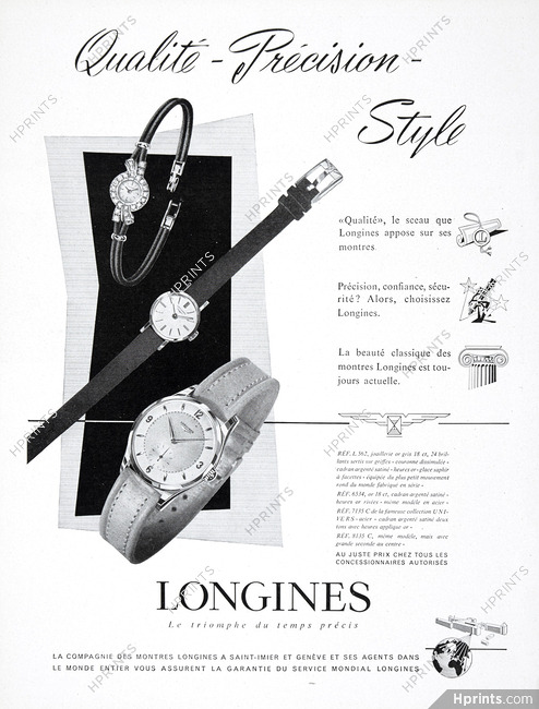 Longines 1955 — Advertisement