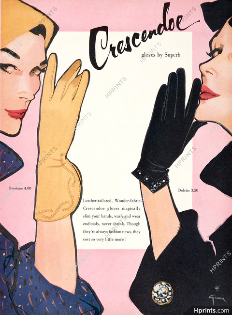 Crescendoe (Gloves) 1954 René Gruau