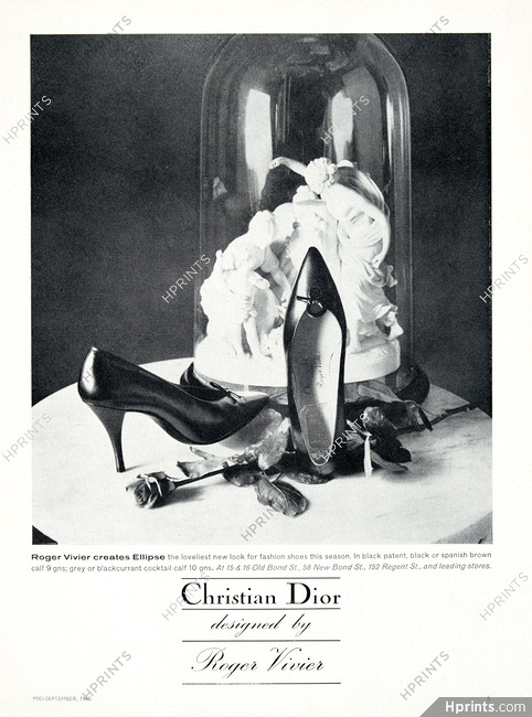 Christian Dior (Shoes) 1960 Roger Vivier, "Ellipse"