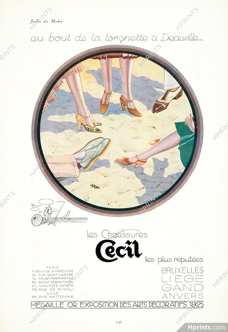Cecil (Shoes) 1926 Henri Mercier, Deauville