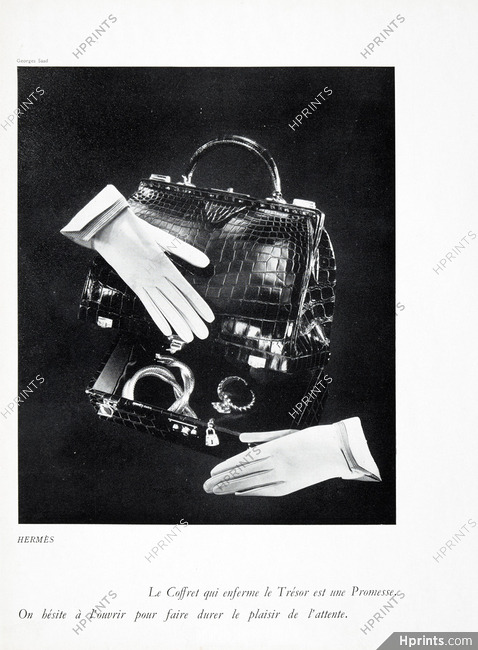 Hermès (Handbags) 1952 Sac Coffret, Photo Georges Saad