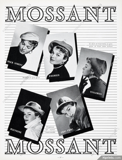 Mossant (Women's Hats) 1953
