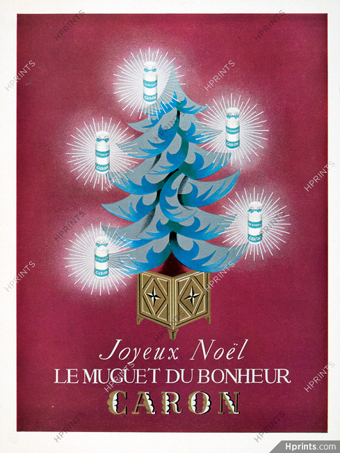 Caron (Perfumes) 1953 Le Muguet du Bonheur, Christmas