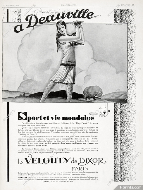 Velouty de Dixor 1928 Golf, Deauville, Julien Jacque Leclerc