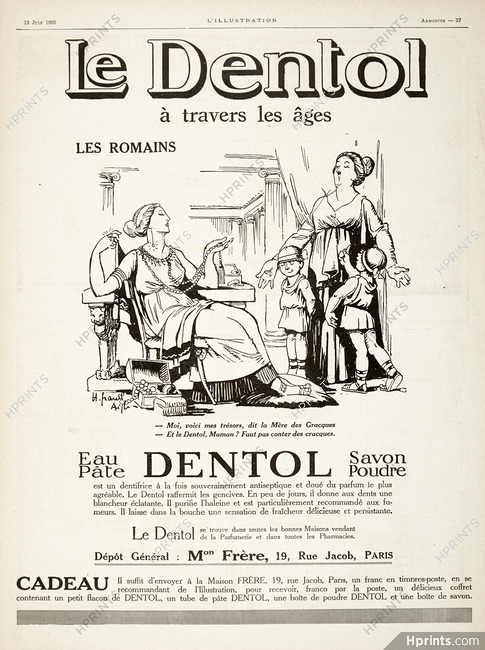 Dentol 1925 Romains, H. Grand Aigle