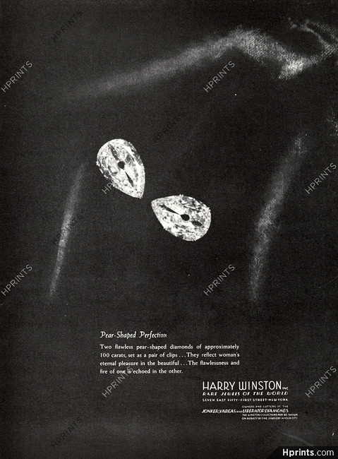 Harry Winston 1947 Pear-shaped Diamonds