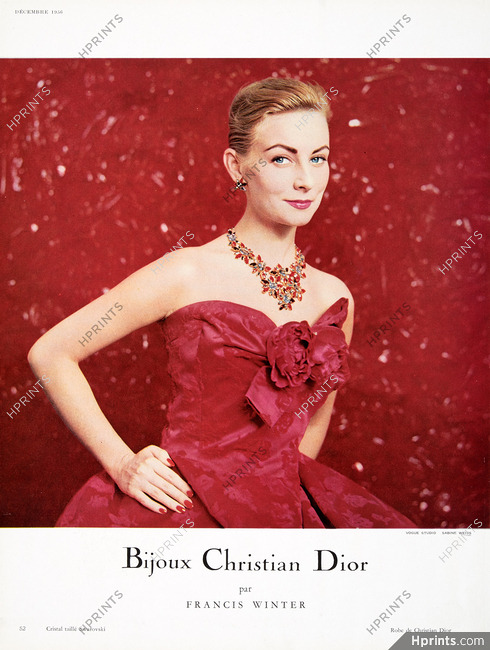 Christian Dior (Jewels) 1956 Flowers Necklace by Francis Winter, Swarovski & Co. Photo Sabine Weiss