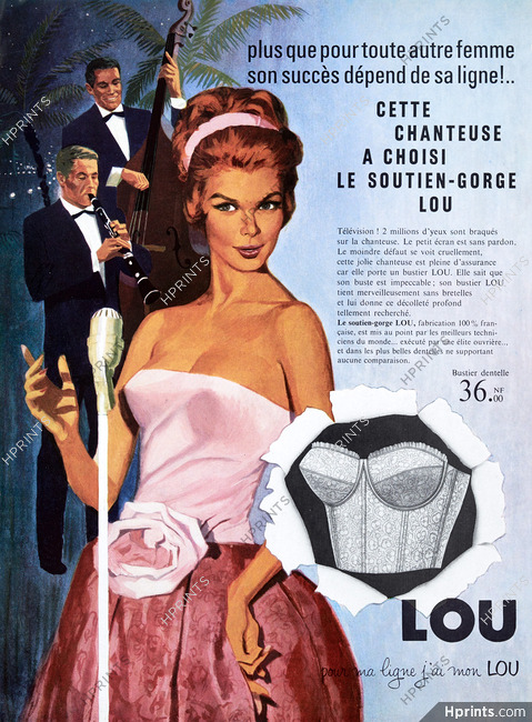 Lou (Lingerie) 1961 Chanteuse, Bustier dentelle